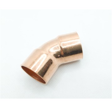 Cu Łuk 45° LWxLW 22mm Besco do lutowania • dwukielichowy