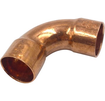 Cu Łuk 90° LWxLW 15mm do lutowania • dwukielichowy • Conex