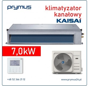 Klimatyzator Kaisai kanałowy 7,0kW KTI-24HWH32X + KOX430-24HFN32X
