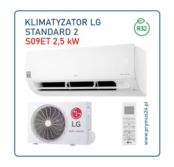 Klimatyzator LG Standard 2 S09ET R32 2,5kW - komplet