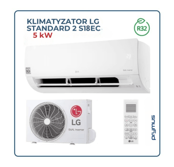 Klimatyzator LG Standard 2 S18EC • R32 • 5,0kW • komplet