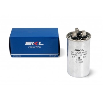 Kondensator klimatyzatora 30µF + 1,5µF 450V SKL