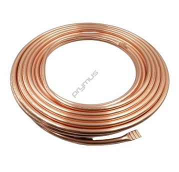 Rura miedziana calowa 1/2" • 12,7x0,8mm • FrostEn • R220 • zwój 50m