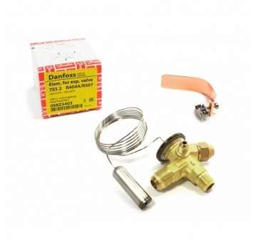 Termostatyczny zawór rozprężny Danfoss TE 2 • R404/507 • skręcany