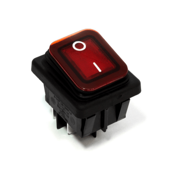 Wyłącznik W-4.8 czerwony bryzgoszczelny SWT713 16A