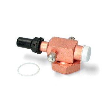 Zawór Rotalock 1.3/4 (12UN) x 7/8" kątowy / 22mm V07 • z uszczelką